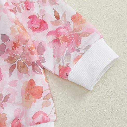 WZTYYDS Toddler Baby Girl Clothes 6 12 18 24 Months Fall Outfits Long Sleeves Sweatshirt Tops Pants Set 1-5T in Kuwait