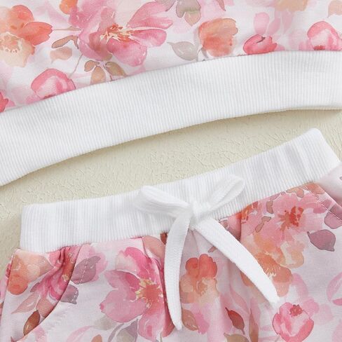 WZTYYDS Toddler Baby Girl Clothes 6 12 18 24 Months Fall Outfits Long Sleeves Sweatshirt Tops Pants Set 1-5T in Kuwait