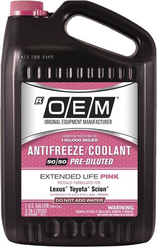 Recochem OEM 86-174POEM Pink Premium Antifreeze Concentrate Extended Life PINK, 1 gallon, 1 Pack , BROWN in Saudi Arabia
