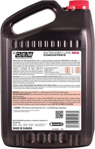 Recochem OEM 86-174POEM Pink Premium Antifreeze Concentrate Extended Life PINK, 1 gallon, 1 Pack , BROWN in Saudi Arabia
