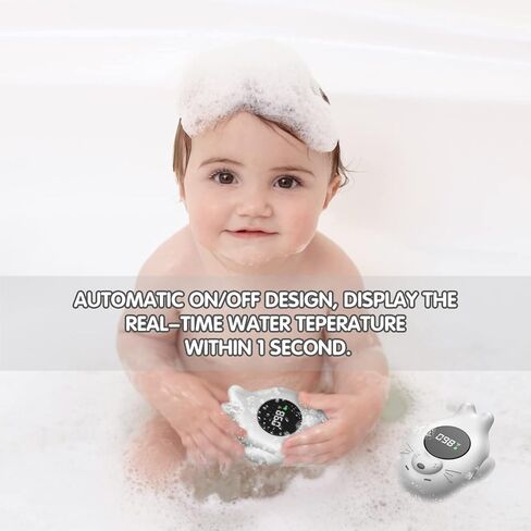 Rechargeable Bath Thermometer Baby Safety, Bath Temp Thermometer for Tub, Floating Shower Temperature Toy for Pregnancy Infant Kids in Saudi Arabia