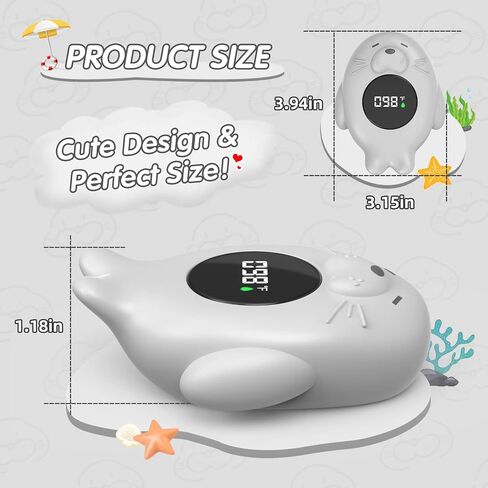 Rechargeable Bath Thermometer Baby Safety, Bath Temp Thermometer for Tub, Floating Shower Temperature Toy for Pregnancy Infant Kids in Saudi Arabia