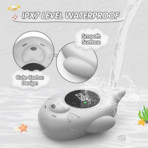 Rechargeable Bath Thermometer Baby Safety, Bath Temp Thermometer for Tub, Floating Shower Temperature Toy for Pregnancy Infant Kids in Saudi Arabia