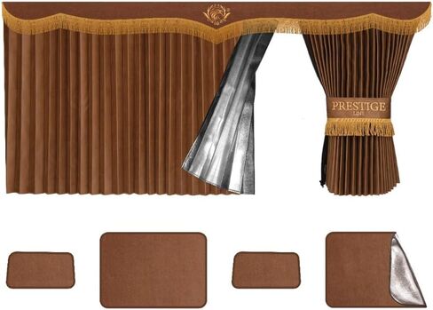 International lt rh prostar Lonestar Truck Window Curtains Prestige-Line RED in Kuwait