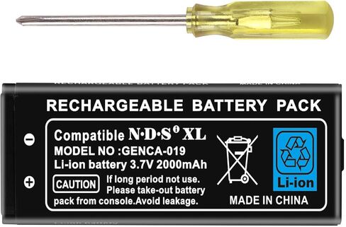 Battery for Nintendo NDS, 850mAh Rechargeable Lithium-ion Battery Pack Tool Kit for Nintendo DS NDS NTR-001 NTR-003 in Saudi Arabia