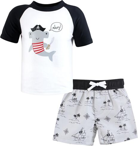 Hudson Baby Unisex Baby Swim Rashguard Set, Ice Cream Popsicle, 3T in Saudi Arabia