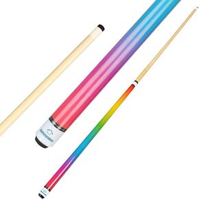 Pool Cues 57 inch Pool Cue Stick with 12.7mm Fiber Leather tip for Beginner, Commercial and Home Entertainment