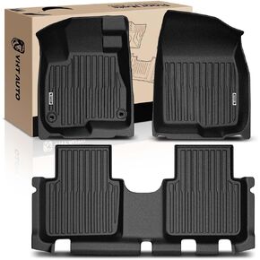 YHTAUTO Automotive All Weather Floor Mats Compatible with Honda CR-V 2023-2025 Not Hybrid, Car Mats Custom Fit TPE Floor Liners Front & Back Seat, Black, Set of 3