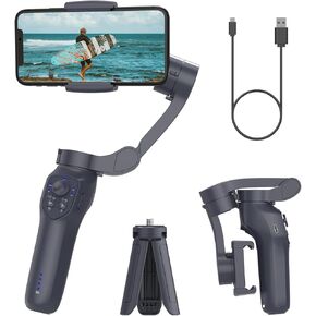 L7C Pro KIT, Gimbal Stabilizer for TikTokers/Youtubers, Handheld Phone Gimbal with Magnetic AI Active Tracking, Foldable Phone Stabilizer for Video Recording, For iPhone& Android, Vlogging Kit
