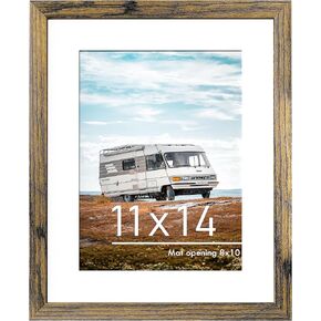 PEALSN 8.5x11 Picture Frame, Display Pictures 6 x 8 with Mat or 8.5 x 11 Without Mat for Wall Mounting Display, Photo Frames, White. in Saudi Arabia