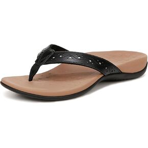 Vionic Aliza Women's Tide Flip Flop Comfortable Sandals-Women Flat Sandals That Include Orthotic Insole With Built-in Arch Support, Stability, and Cushion Medium and Wide Width Sizes 5-12