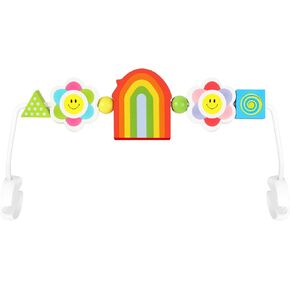 Baby Bjorn Bouncer Toy Bar - Toy Bar for Baby Bjorn Bouncer, Brightly Colored Shape, Develop Motor Skills, Wooden Toy, Environmentally Friendly Paint, Rainbow