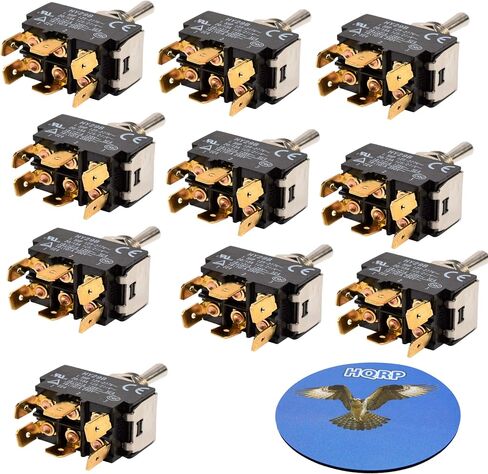 HQRP Momentary Toggle Switch Works with HY29B Flagstaff Tent Trailer, 86 Ranger Bass Boat Rear Trim, Snow Blower, Boat Lift Up-Down Off Control 30-050 in Saudi Arabia