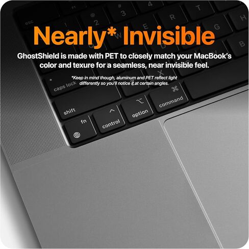 UPPERCASE Premium Palm Rest Protector Skin Cover Set Compatible with 2021+ MacBook Pro 14", Space Black in Kuwait