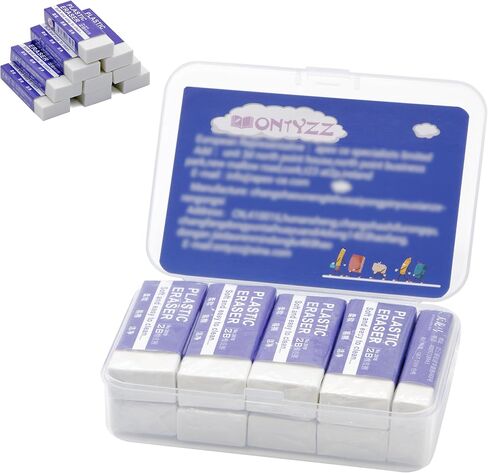 ONTYZZ 10 Pack White Erasers Soft Art Erasers Large White Erasers for Office Writing Drawing in Saudi Arabia