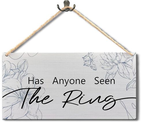 Ring Bearer sign,Wedding Sign Here Comes the bride Hanging Wood Sign,Ring Bearer Hanging Sign,Here Comes The Bride Sign,Wedding decor,5.7×11.7 Inches in Saudi Arabia