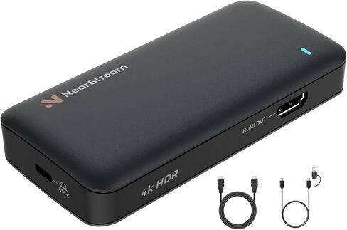 4K HDMI Capture Card, USB 3.0 Video Capture Card for Streaming, Recording in 1080P 60FPS with Ultra-Low Latency, Compatible with PS4/PS5/Switch in OBS, YouTube, Works with PC/Mac (CCD10) in Saudi Arabia