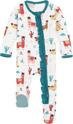 Baby Boys Girls Rompers Soft Infant Toddler Zippered Footed Romper Newborn Viscose from Bamboo Pjs in Kuwait
