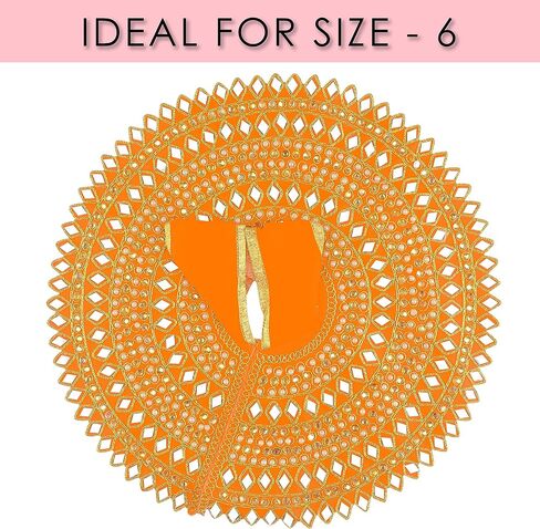 SATVIK STORE Craftsman Set of 2 - Laddu Gopal Dress with Assorted Accessory – Premium Poshak for Krishna Idol, Vibrant Designer Outfit for Janmashtami & Home Temple Decor (Size 1) in Saudi Arabia