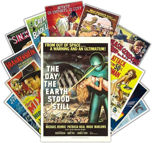 HK Studio Vintage Movie Posters Aesthetic - Classic Movie Theater Decor 8" x 12" Pack 12 in Saudi Arabia