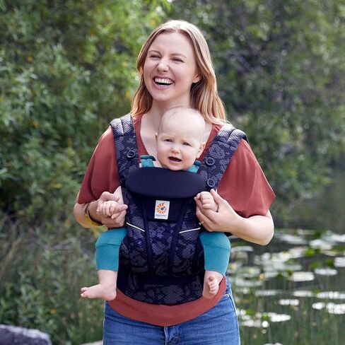 Ergobaby All Carry Positions Breathable Mesh Baby Carrier with Enhanced Lumbar Support & Airflow (7-45 Lb), Omni Breeze, Olive Green in Saudi Arabia