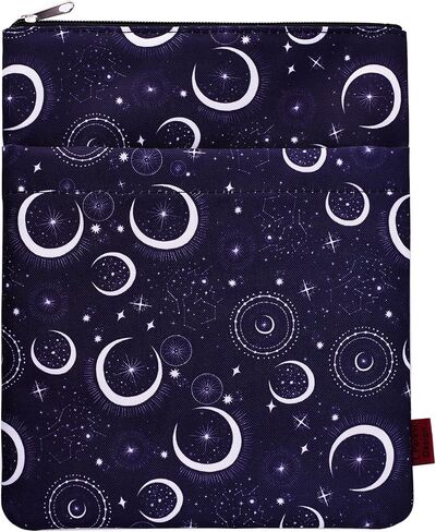 Reading is My Happy Place Book Sleeves Protector Gift for Book Lover, Bookshelf Book Sleeve with Zipper, 11x8.5 Inch Washable Fabric Book Lovers Kindle Sleeve in Saudi Arabia