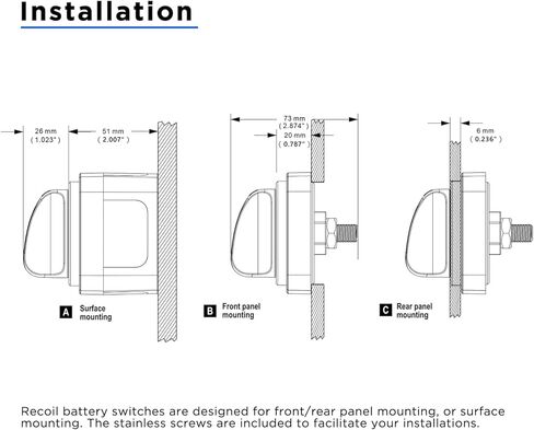 مفتاح بطارية الارتداد BS4L، 250 أمبير تيار مستمر 12 فولت - 48 فولت 1-2-كلاهما 4 مواضع، مقبض مؤشر LED مدمج للبطارية الثقيلة، مفتاح رئيسي لعزل البطارية، مفتاح إيقاف الطاقة لشاحنة RV، مقطورة قارب بحري in Kuwait
