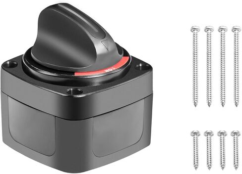 مفتاح بطارية الارتداد BS4L، 250 أمبير تيار مستمر 12 فولت - 48 فولت 1-2-كلاهما 4 مواضع، مقبض مؤشر LED مدمج للبطارية الثقيلة، مفتاح رئيسي لعزل البطارية، مفتاح إيقاف الطاقة لشاحنة RV، مقطورة قارب بحري in Kuwait