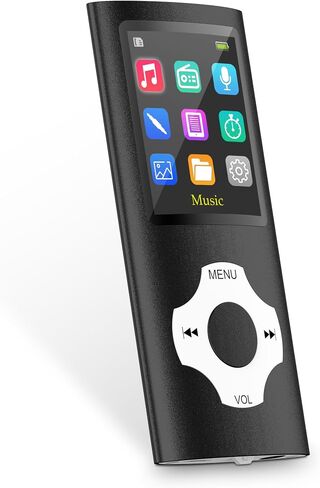 مشغل MP3، مشغل MP3 AUOKING بسعة 32 جيجابايت، صوت هاي فاي بدون فقدان، مسجل صوت، كتاب إلكتروني ومسجل راديو FM، يدعم الذاكرة القابلة للتوسيع حتى 128 جيجابايت (أزرق) in Saudi Arabia
