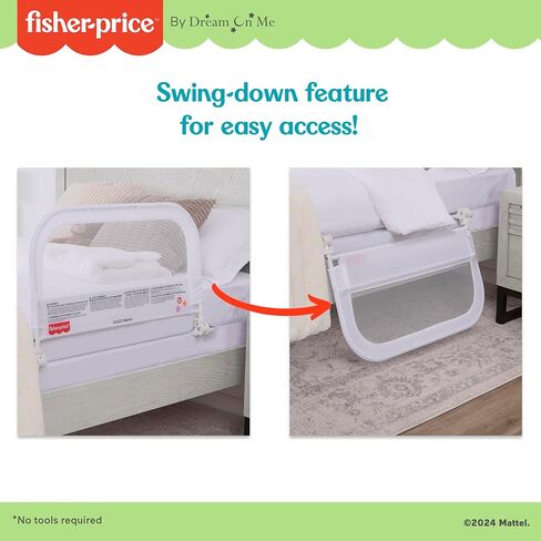 Fisher-Price Little Naps Bed Rail in White in Kuwait