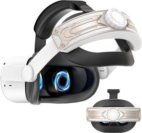 حزام الرأس لسماعات Meta Quest 2 VR Elite حزام قابل للتعديل وسادة ناعمة حزام الرأس Oculus Quest 2 بديل للواقع الافتراضي in Kuwait