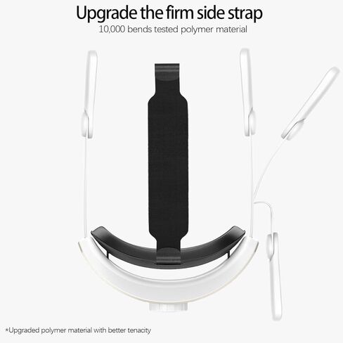 حزام الرأس لسماعات Meta Quest 2 VR Elite حزام قابل للتعديل وسادة ناعمة حزام الرأس Oculus Quest 2 بديل للواقع الافتراضي in Kuwait