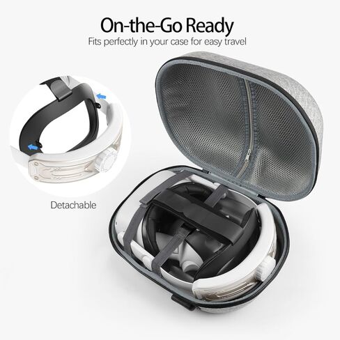 حزام الرأس لسماعات Meta Quest 2 VR Elite حزام قابل للتعديل وسادة ناعمة حزام الرأس Oculus Quest 2 بديل للواقع الافتراضي in Kuwait