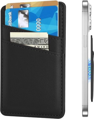 Senose Magnetic Wallet Card Holder Compatible for Magsafe Wallet, Leather Mag-Safe Wallet Card Holder for Back of Phone Compatible for iPhone 15/14/13/12 Mini/Plus/Pro/Pro Max (White) in Saudi Arabia