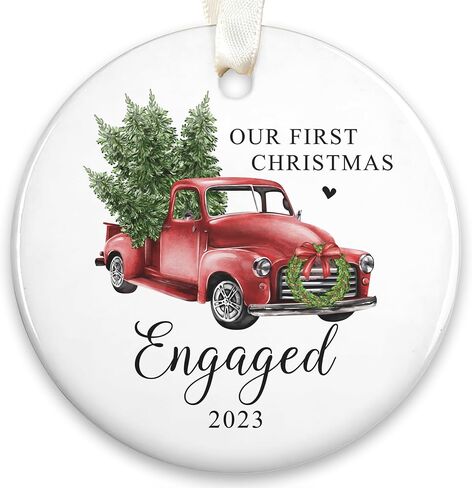 Wedding Gifts - Wedding Gifts for Couples 2024 - Mr and Mrs Gifts - Wedding Gifts for Newlyweds, Wedding Gifts for Bride - Bridal Shower Gifts - First Christmas Married Ornament 2024 - Glass Ornament in Saudi Arabia