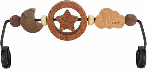 Baby Bjorn Bouncer Toy Bar - Toy Bar for Baby Bjorn Bouncer, Brightly Colored Shape, Develop Motor Skills, Wooden Toy, Environmentally Friendly Paint, Rainbow in Kuwait