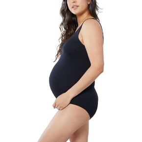 Ingrid & Isabel Cooling Maternity Bodysuit, Comfort & Support Throughout Pregnancy, Black, Womens Size M