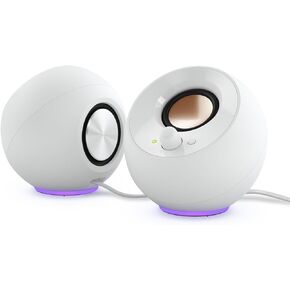 Creative Pebble SE Minimalist 2.0 USB-C Powered PC Speakers with RGB Lighting​, 3.5 mm AUX-in, Up to 4.4W RMS Power for Computers and Laptops (Black)