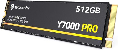 Yottamaster 4TB SSD M.2 PCIe 4.0, Up to 7000MB/s, M.2 2280 NVMe Internal Solid State Drive with 3D NAND Flash, Upgrade Storage for PS5, PC Computer, Laptop, Gaming [Y7000 Pro 4TB] in Saudi Arabia