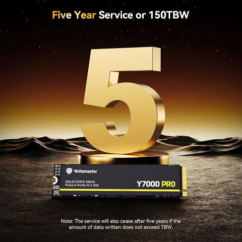 Yottamaster 4TB SSD M.2 PCIe 4.0, Up to 7000MB/s, M.2 2280 NVMe Internal Solid State Drive with 3D NAND Flash, Upgrade Storage for PS5, PC Computer, Laptop, Gaming [Y7000 Pro 4TB] in Saudi Arabia