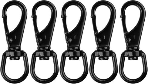 Stainless Steel Swivel Snap Hooks-2Pcs (4.7 Inch) Flag Clips for Flagpole Rope, Duty Diving Clips Spring Hooks for Bird Feeders, Pet Chains, Dog Tie-Out Cable, Keychains in Saudi Arabia