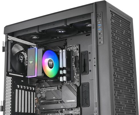 Thermaltake ASTRIA 600 ARGB CPU Cooler, Comaptible with latest Intel LGA 1700 and AMD AM5 CPU, Dual Tower, 265W TDP cooling power, CL-P121-CA12SW-A in Saudi Arabia