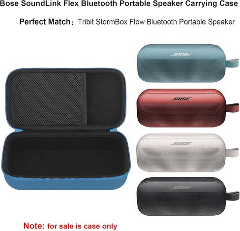 Carrying Case for Bose SoundLink Flex Bluetooth Portable Speaker, Outdoor Travel Wireless Waterproof Speaker Bag Storage Holder, Mesh Pocket for USB Type C Cable Charger, Purple in Saudi Arabia