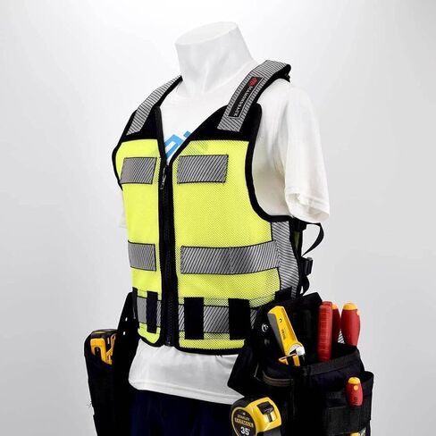 Diamondback Hi-Viz 701Blaze Orange Tool Vest - Safety Tool Vest for Carpenters, Roofers & Electricians (Medium/Large) in Saudi Arabia