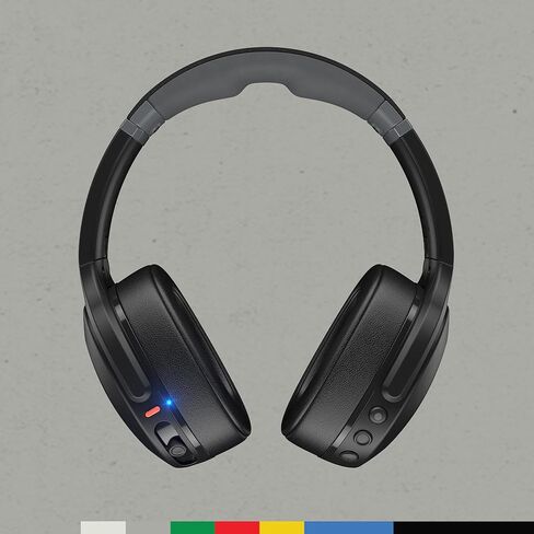 Skullcandy Crusher Evo Over-Ear Wireless Headphones with Sensory Bass with Charging Cable, 40 Hr Battery, Microphone, Works with iPhone Android and Bluetooth Devices - Bone in Saudi Arabia