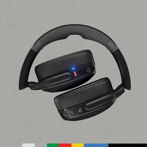 Skullcandy Crusher Evo Over-Ear Wireless Headphones with Sensory Bass with Charging Cable, 40 Hr Battery, Microphone, Works with iPhone Android and Bluetooth Devices - Bone in Saudi Arabia