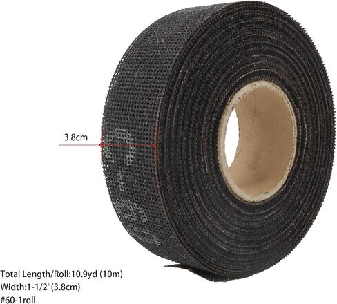 SCOTTCHEN Sanding Rolls/Plumbing Sanding Cloth 1-1/2" x 11yd (33 ft) / Plumber's Double Side Open Mesh/Aluminum Oxide Grit #80-1Roll in Kuwait