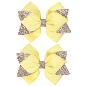 Fall Thanksgiving Hair Bow Clips 4" Girl Glitter Boutique Grosgrain Ribbon Polka Dot Alligator Barrettes Cute Kid Toddler Teen Baby Xmas Holiday Decor Accessories Gift Orange Gold