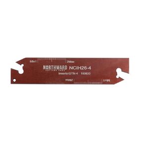 Accusize Industrial Tools Ncih26-4 Vernier Positive Stop Adjustable Blades with Gtn-4 Inserts for All CNC Lathes and Manual Lathes, 2402-0008