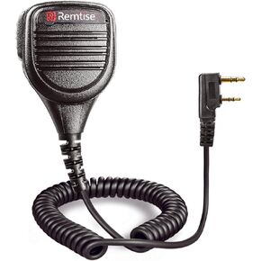 Speaker Mic for Baofeng Walkie Talkie, 2 Pin Shoulder Microphone Compatible with Baofeng Radios BF-F8HP/F9 UV-82/82HP/82C/5R/5R5/5RA/5RE/5X3 and Kenwood BTECH Retevis TYT (Black)